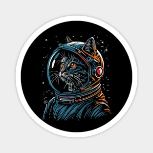 Space Astronaut Kitty Cat - Fun Animal Designs Magnet